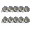 VISION-EL LOT 10 X Spot LED COB 6W (55W) GU10 Dimmable Angle 80° Blanc Jour 4000°K Ampoule