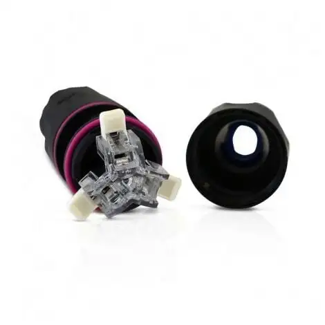 VISION-EL Connecteur Etanche Automatique IP68 250V 16A Noir 3 Fils Connexion Luminaire Exterieur 2 VISION-EL Connecteur Etanche Automatique IP68 250V 16A Noir 3 Fils Connexion Luminaire Exterieur – Image 2