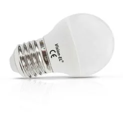 VISION-EL Ampoule Led 4W (35W) E27 Blanc Neutre 4000°K G45 Opale