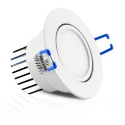 VISION-EL Spot LED COB 5W (45W) Encastrable Orientable Blanc Jour 6000°K Ø85 Blanc