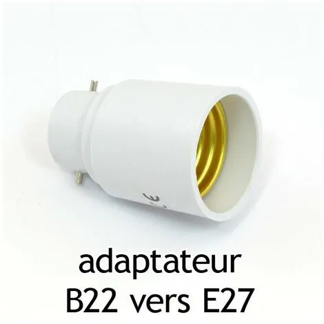 VISION-EL Adaptateur Culot B22 Vers E27 2 VISION-EL Adaptateur Culot B22 Vers E27 – Image 2