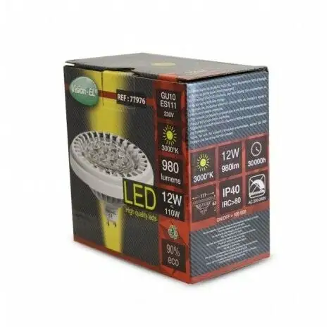 VISION-EL Ampoule LED GU10 - ES111 - 12W - 3000K - Non Dimmable 3 VISION-EL Ampoule LED GU10 - ES111 - 12W - 3000K - Non Dimmable – Image 3