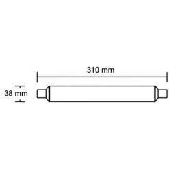 VISION-EL Tube LED S19 Type Linolite 6W 230V 31 Cm 6W Blanc Neutre -VISION-EL Soldes 18983836 3