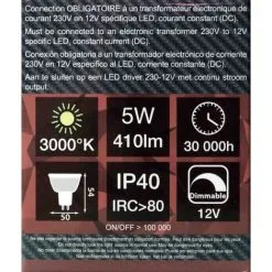 VISION-EL Spot LED 6W 12V à Culot MR16 Blanc Chaud Dimmable 9 VISION-EL Spot LED 6W 12V à Culot MR16 Blanc Chaud Dimmable -VISION-EL Soldes 18984025 5