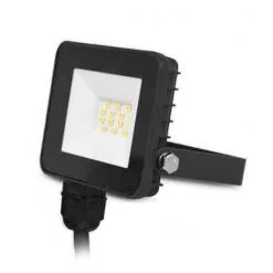 VISION-EL Projecteur LED 10W Noir étanche Blanc Naturel