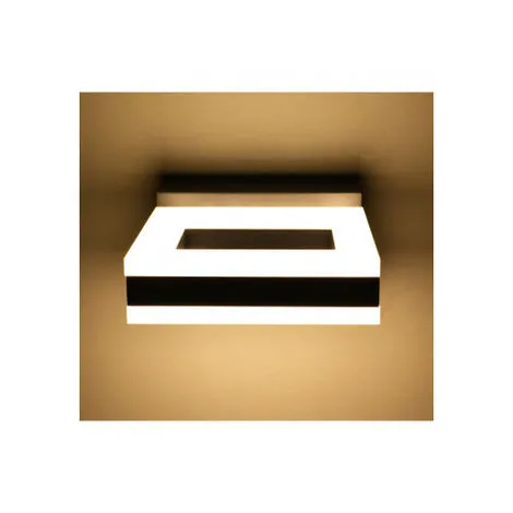 Applique Murale Led 12W Carre 4000K Gris Anthracite IP54 - Vision-el 2 Applique Murale Led 12W Carre 4000K Gris Anthracite IP54 - Vision-el – Image 2