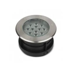 Spot Led Encastrable Sol Rond 12W 4000K Inox 304 - Vision-el