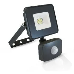 PROJECT LED VISION-EL 230 V 10 WATT 4000K PLAT GRIS + DETECT IP65