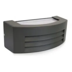 VISION-EL Applique Murale Horizontale LED Vision El - E27 - 1x12W - Sans Ampoule - IP44 - Anthracite - Anthracite