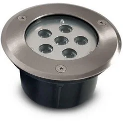VISION-EL Spot LED De Sol Encastrable 3W (30W) IP67 Blanc Neutre 4500°K Rond Inox