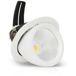 VISION-EL Spot Escargot LED COB 60W (540W) Blanc Neutre 4000°K Orientable Avec Alim CL2