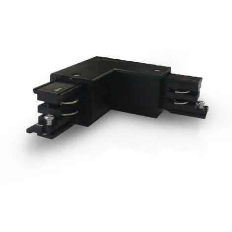 VISION-EL Connecteur Coude L (Gauche-Circuit Extérieur) Pour Rail 3 Phases Noir 1 VISION-EL Connecteur Coude L (Gauche-Circuit Extérieur) Pour Rail 3 Phases Noir