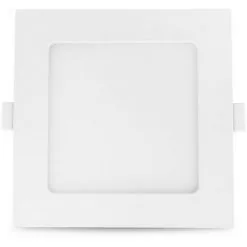 VISION-EL Plafonnier LED 10W (90W) Encastrable 147x147 Blanc Neutre 4000°K Finition Blanc