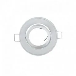 VISION-EL Support Plafond Rond Inclinable Blanc Ø86 Mm