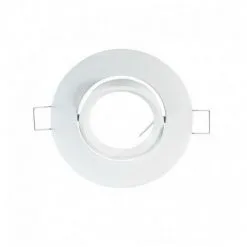 VISION-EL Support Plafond Rond Inclinable Blanc Ø92 Mm