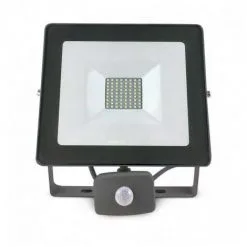 VISION-EL Projecteur Gris Anthracite Avec Détecteur 50W (450W) IP65 Led Blanc Froid 6000°K - Noir
