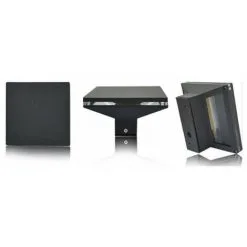 VISION-EL Applique Extérieure Murale LED COB 3 W- 3000K - Rectangulaire Plat - Gris (tout Métal)