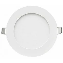 VISION-EL Spot Plafonnier LED Encastré Plat - 6W - 4000K - Rond - Blanc - Non Dimmable