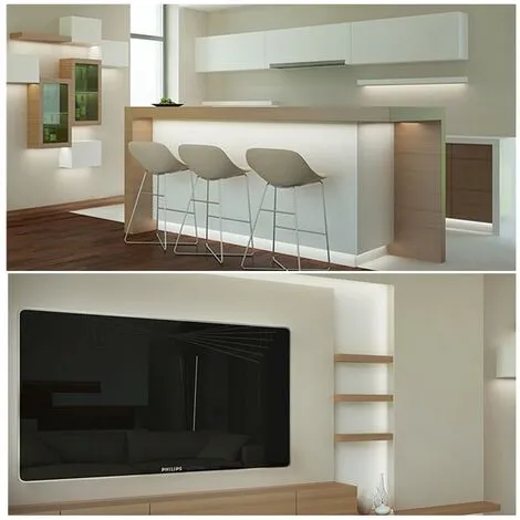 VISION-EL PROFILE LED PLAT 1000MM ALU BRUT* 2 VISION-EL PROFILE LED PLAT 1000MM ALU BRUT* – Image 2