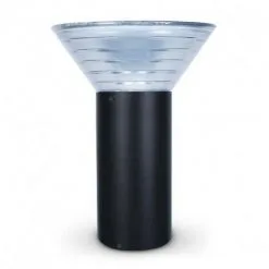 VISION-EL Potelet Solaire Conique LED 4W 3000K Noir 380mm - Noir -VISION-EL Soldes 54655483 3