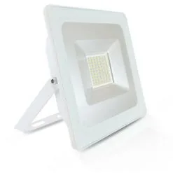 VISION-EL Projecteur Led Plat 50W (450W) IP65 Blanc Jour 6000°K Finition Blanc