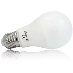 VISION-EL Ampoule Led 10W (90W) E27 Blanc Jour 6000°K Bulb Opale