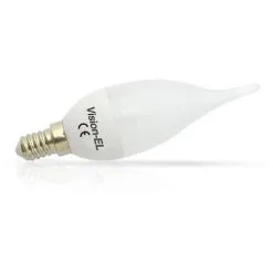 VISION-EL Ampoule Led 4W (35W) E14 Blanc Chaud 3000°K Flamme Opale