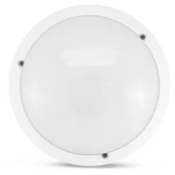 VISION-EL Plafonnier LED 18W (160W) IP65 Hublot Ø296 Blanc Neutre 4000°K Finition Blanc