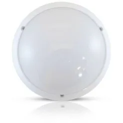 VISION-EL Plafonnier LED 18W (160W) IP65 Hublot Ø296 Blanc Chaud 3000°K Finition Blanc