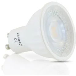 VISION-EL Spot Led SMD 5W (45W) GU10 Dimmable Blanc Neutre 4000°K Angle 75° 440 Lm
