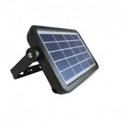 VISION-EL Projecteur Led Solaire 5W (45W) Blanc Neutre 4000°K Détecteur Et Batterie - Noir -VISION-EL Soldes 69659293 3