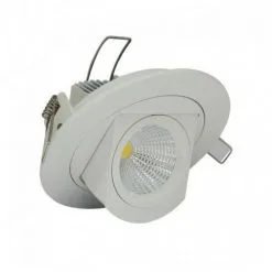 VISION-EL Spot LED Escargot Rond Inclinable Et Orientable Avec Alimentation Electronique 10W 4000°K