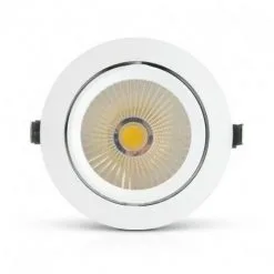VISION-EL Spot LED Escargot Rond Inclinable Et Orientable Avec Alimentation Electronique 40W 4000K -VISION-EL Soldes 69659318 3