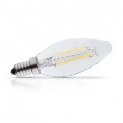 VISION-EL Ampoule LED 4W E14 Filament Flamme Blanc Chaud 2700°K