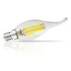 VISION-EL Ampoule LED COB FILAMENT 4W (35W) E14 Blanc Chaud 2700°K Flamme Claire