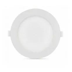 VISION-EL Spot Plat Blanc - Plafonnier LED 12W Ø 170mm - 3000K - 1000 Lm - Avec Alimentation - Blanc